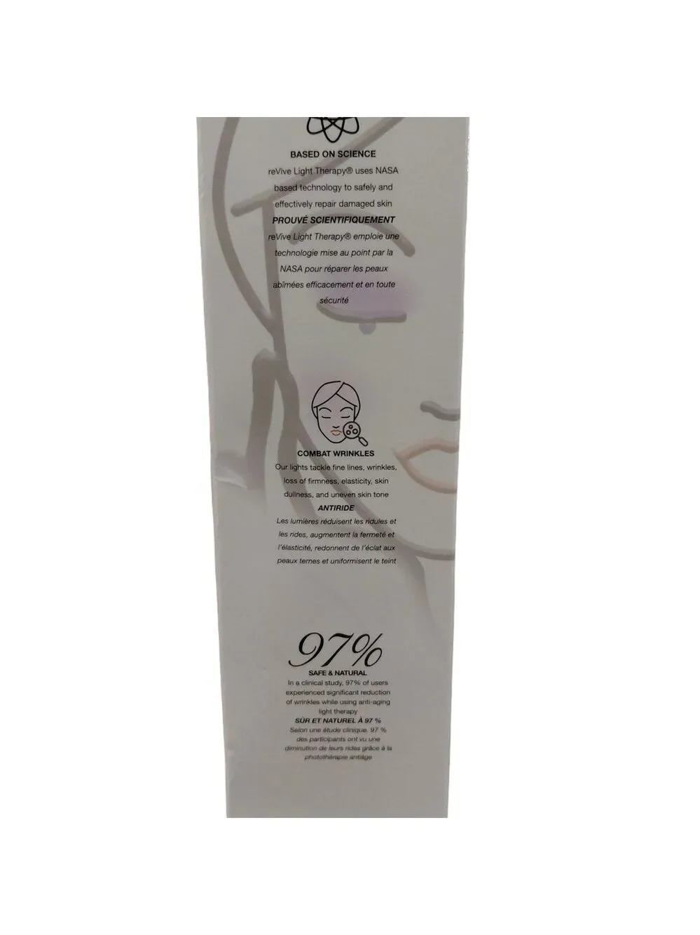 NIB reVive Light Therapy Glo™ LED wrinkle treatment device Infrared